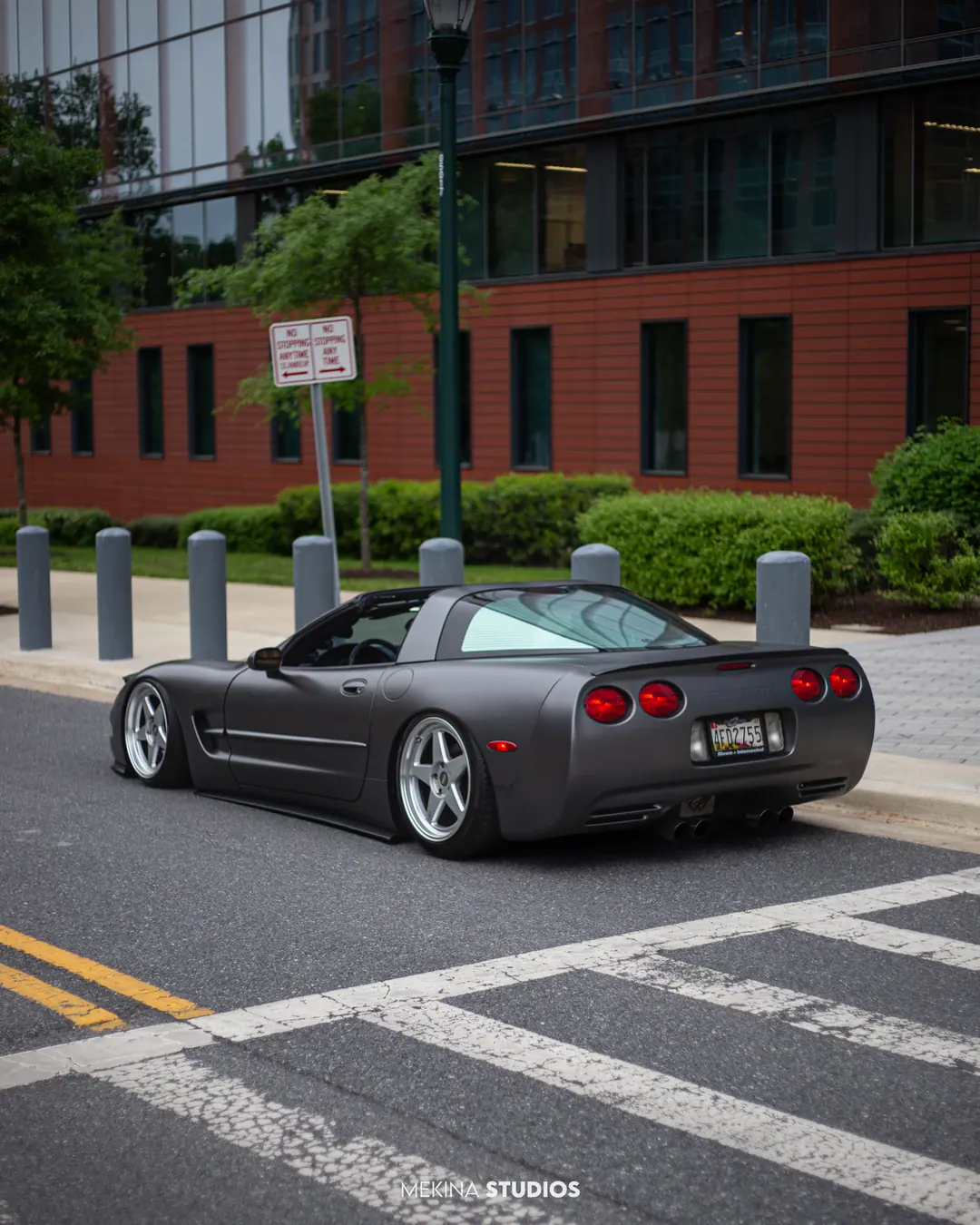 2002 Chevrolet Corvette — Wrap in Black Silver — frame 3