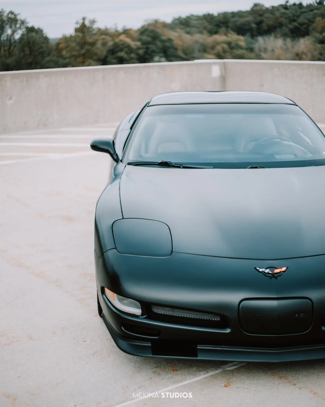 2002 Chevrolet Corvette — Wrap in Satin Black — frame 2