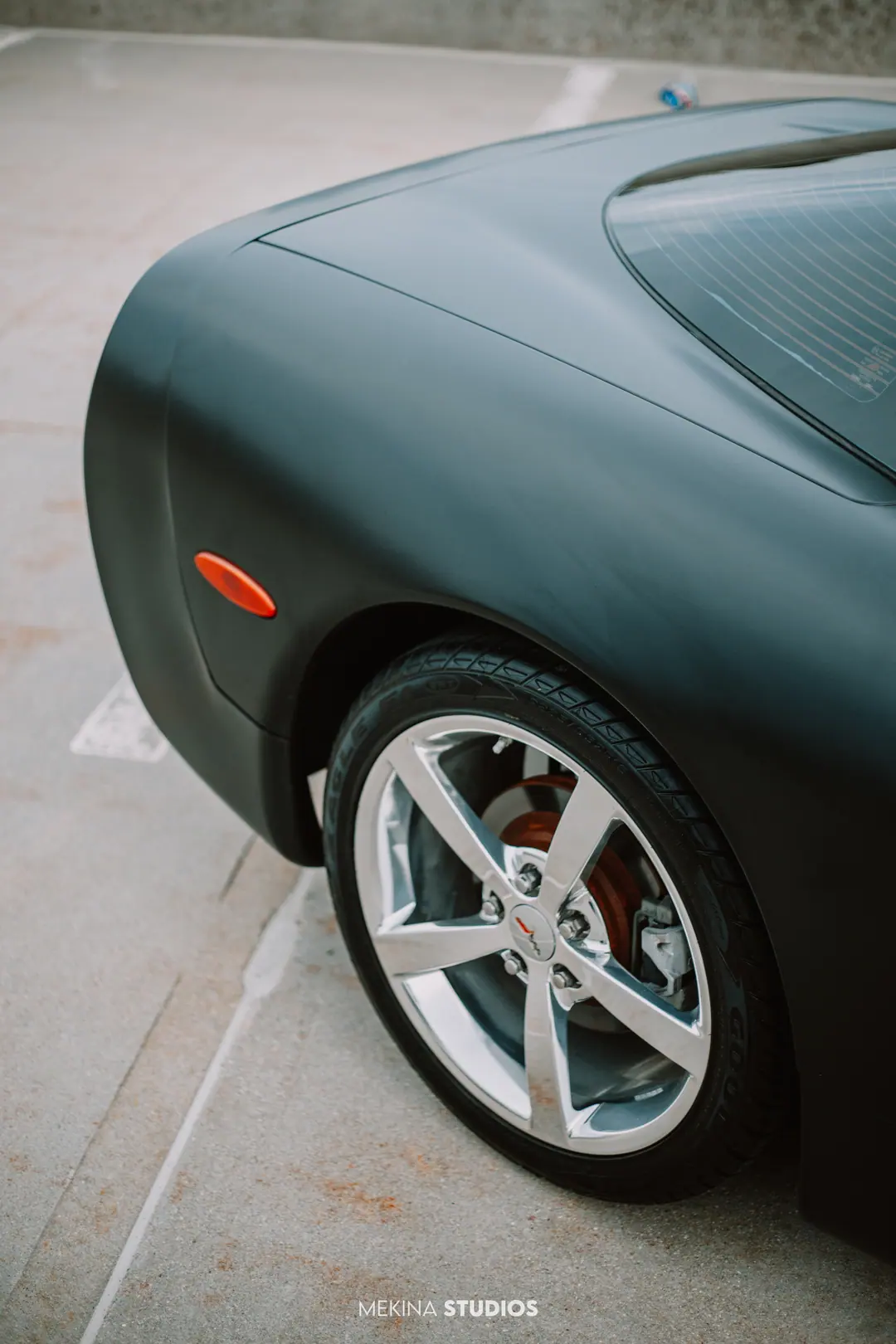 2002 Chevrolet Corvette — Wrap in Satin Black — frame 3