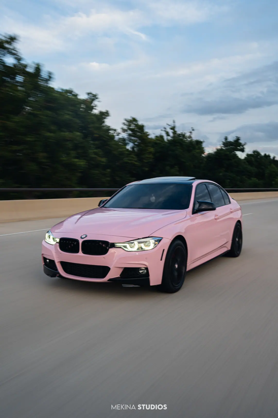 2018 BMW 340i — Wrap in High Gloss Baby Pink — frame 2
