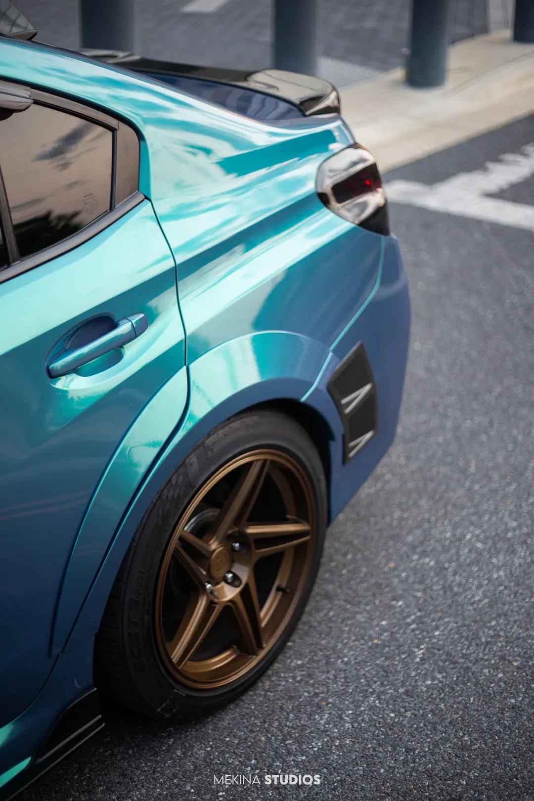 2018 Subaru WRX — Wrap in Gloss Metallic Ocean Wave — frame 3