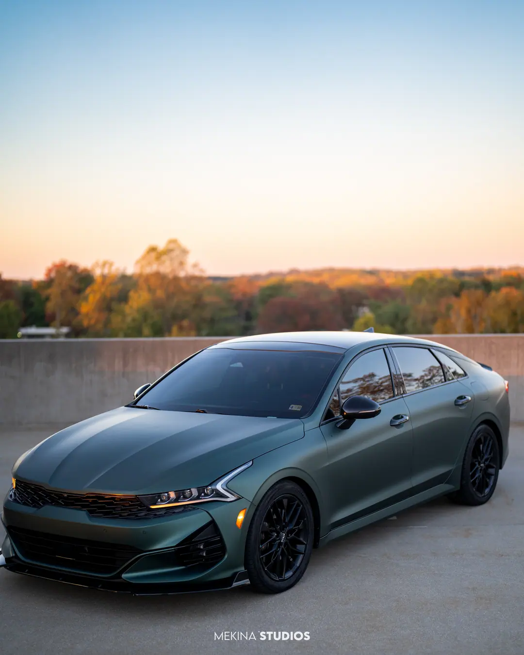 2021 Kia K5 — Wrap in Matte Pine Green Metallic