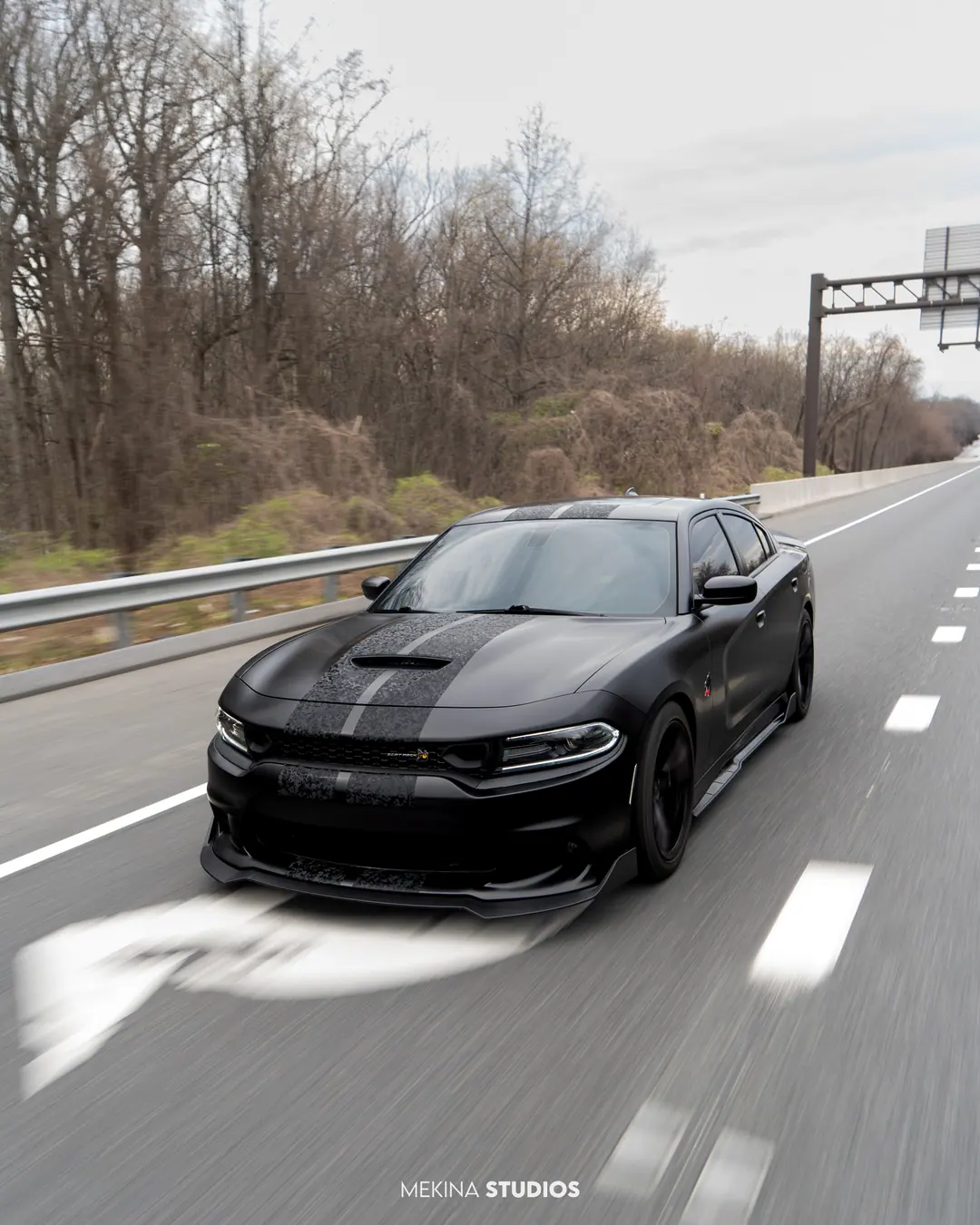2022 Dodge Charger Scat Pack — Wrap in Satin Black — frame 2