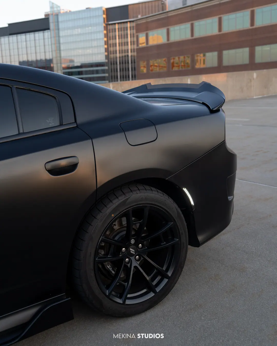 2022 Dodge Charger Scat Pack — Wrap in Satin Black — frame 3