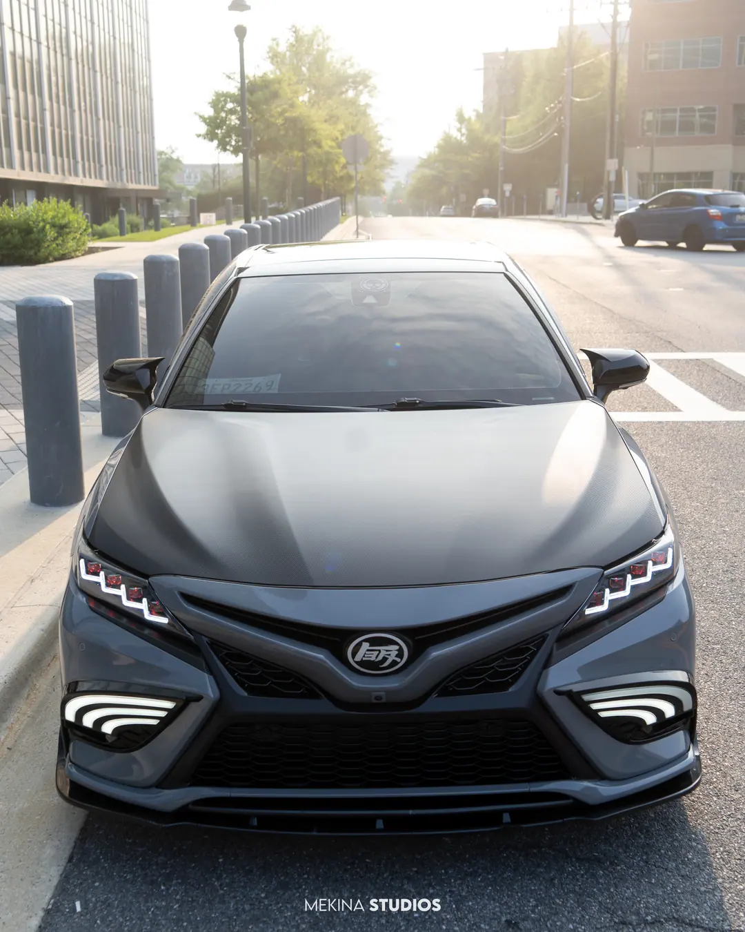 2022 Toyota Camry XSE — Wrap in High Gloss Nardo Grey — frame 2